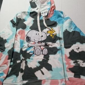 Peanuts Multicolor Tie-Dye Snoopy Hoodie